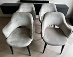 Richmond eettafel stoelen 4 stuks, Huis en Inrichting, Ophalen, Bruin, Stof, Zo goed als nieuw