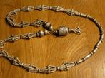 Mooie oude zilveren  massief Perzische tribale kralenketting, Ophalen of Verzenden, Zilver, Ketting