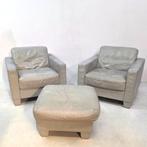 De sede DS 17 zitgroep grijs/beige 2 stoelen 3 zits bank, Ophalen, Gebruikt, Driepersoons, Rechte bank