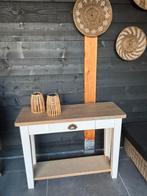 Eiken Sidetable Op Maat, Huis en Inrichting, Tafels | Sidetables, Ophalen, Gebruikt, 50 tot 100 cm, Eikenhout