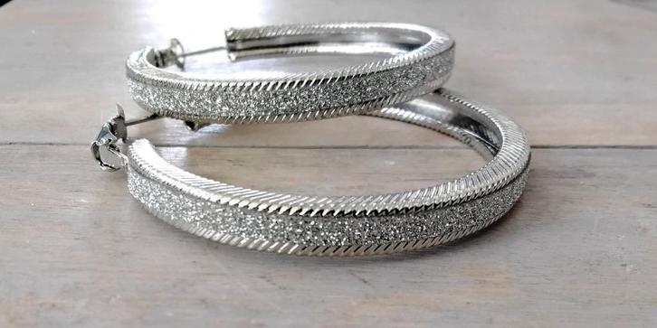 Ronde oorbellen - creolen - nieuw, Sieraden, Tassen en Uiterlijk, Oorbellen, Nieuw, Hangers, Overige materialen, Zilver, Ophalen of Verzenden