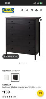 Zwarte IKEA ladekast, Huis en Inrichting, Ophalen, Overige materialen, Gebruikt, 50 tot 100 cm