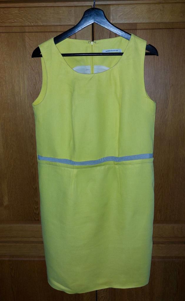 Natan zomerjurk 40/42 geel, Kleding | Dames, Jurken, Zo goed als nieuw, Maat 38/40 (M), Geel, Knielengte, Ophalen of Verzenden