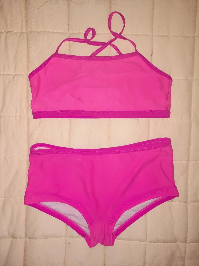 neon roze bikini maat 164-170 ( A 47 ), Bikiniset, Meisje, Ophalen of Verzenden, Zo goed als nieuw
