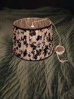 Leuke lampenkap met bloemenmotief, Huis en Inrichting, Gebruikt, Bloemen, Ophalen of Verzenden, Stof