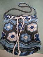 Zelfgehaakte Buideltas Blauw/Grijs, Ophalen of Verzenden, Nieuw, Blauw