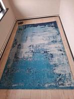 Gloednieuw vloerkleed blauw vintage laagpolig, Blauw, Rechthoekig, Nieuw, 200 cm of meer