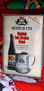 SCOTCH CTS. plaat reclame bier, Ophalen of Verzenden, Zo goed als nieuw, Reclamebord, Plaat of Schild, Overige merken