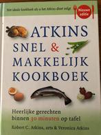 Atkins Snel & Makkelijk Kookboek, Gelezen, Voorgerechten en Soepen, Ophalen of Verzenden, Gezond koken