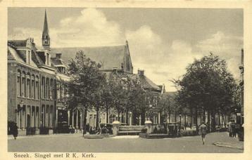Sneek. Singel met R.K. Kerk. - 1934 gelopen beschikbaar voor biedingen