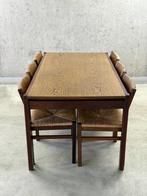 Vintage wengé uitschuifbare eettafel, Ophalen