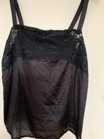 Zwart hemdje met spaghetti bandjes, Zwart, Maat 46/48 (XL) of groter, Ophalen of Verzenden, Zo goed als nieuw
