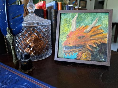 Fantasy art - SOL SALTUS, Antiek en Kunst, Kunst | Schilderijen | Klassiek, Ophalen of Verzenden