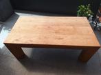 Blank eiken salon tafel met 2 lades, Huis en Inrichting, Tafels | Salontafels, Ophalen, Gebruikt, 100 tot 150 cm, 50 tot 100 cm