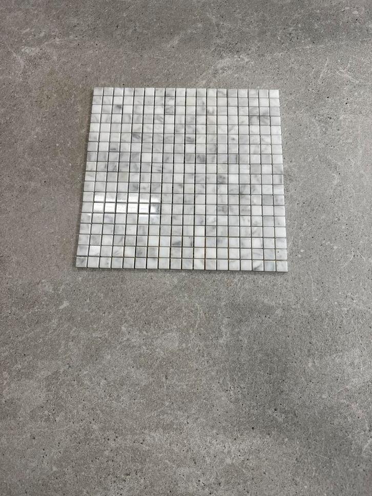 Marmer Mozaïek Tegel Grijs Wit 30x30cm, Doe-het-zelf en Verbouw, Tegels, Nieuw, Wandtegels, Marmer, 20 tot 40 cm, Minder dan 5 m²