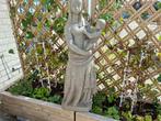 antiek beeld  heilig beeld maria  met baby christus van klei, Ophalen of Verzenden