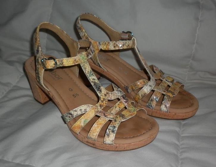sandalen maat 38,5 merk : Gabor, Kleding | Dames, Schoenen, Zo goed als nieuw, Sandalen of Muiltjes, Overige kleuren, Ophalen of Verzenden