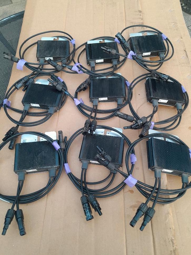 gebruikte zonnepanelen+ optimizers en omvormer, Doe-het-zelf en Verbouw, Zonnepanelen en Toebehoren, Gebruikt, Paneel, 200 wattpiek of meer