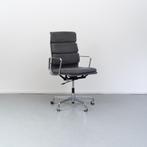 2 Vitra Eames Ea 219 Grijs Alcantara Leer Chroom, Ergonomisch, Zo goed als nieuw, Grijs, Bureaustoel