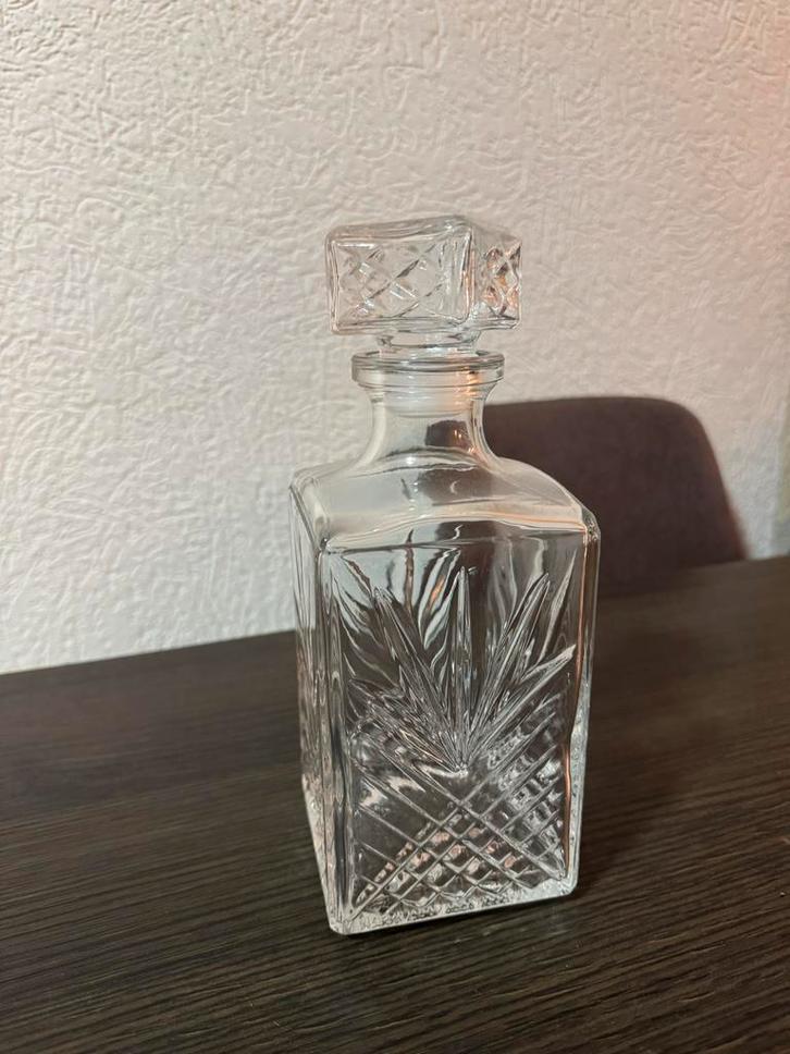 Kristallen Karaff met Stop, Antiek en Kunst, Antiek | Glas en Kristal, Ophalen of Verzenden