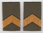 Set rangen epauletten Korporaal (B12),, Ophalen of Verzenden, Landmacht, Nederland, Embleem of Badge