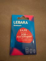 Lebara Prepaid Simkaart Mooi Nummer 06-1344-2044, Ophalen of Verzenden, Nieuw, Overige providers, Prepaidkaart