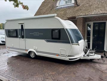 Hobby de Luxe 495 UFE met mover, luifel, fietsendrager beschikbaar voor biedingen