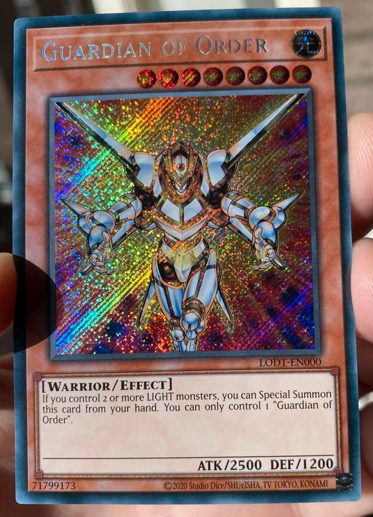 Yu-Gi-Oh! Guardian of Order LODT Print M/NM !, Hobby en Vrije tijd, Verzamelkaartspellen | Yu-gi-Oh!, Zo goed als nieuw, Losse kaart