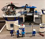 Playmobil politiebureau met helikopter en politieauto, Kinderen en Baby's, Speelgoed | Playmobil, Ophalen, Zo goed als nieuw