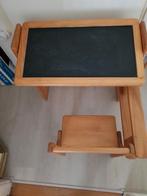 Houten inklaptafel tekentafel met vaste stoel eraan ., Ophalen, Gebruikt, Tafel(s) en Stoel(en)