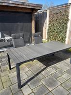Grijze Tuinset intenso 4 stoelen en tafel, Tuin en Terras, Ophalen, 4 zitplaatsen, Gebruikt, Aluminium