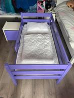 Peuterbed met nachtkastje en toebehoren, Gebruikt, 70 tot 85 cm, 140 tot 160 cm, Ophalen
