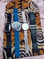 Partij heren-dames horloges, Sieraden, Tassen en Uiterlijk, Horloges | Heren, Overige merken, Staal, Ophalen of Verzenden, Leer