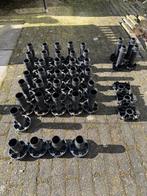 PARTIJ KEUKENKAST STELPOTEN., Huis en Inrichting, Keuken | Keukenelementen, Minder dan 50 cm, Gebruikt, Zwart, Ophalen of Verzenden