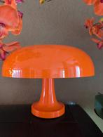 Oranje paddestoel lamp, Kunststof, Gebruikt, Vintage, Ophalen of Verzenden