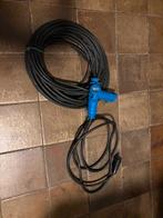 euro verlengkabel caravan kabel aansluit camper + verloop, Ophalen of Verzenden, Gebruikt