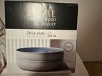 Royal Van Kempen & Begeer diepborden blauw, Nieuw, Ophalen of Verzenden, Bord(en), Effen