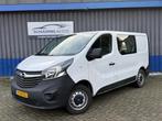Opel Vivaro 1.6 CDTI Dubbel Cabine Ed. Airco (bj 2019), Auto's, Bestelauto's, Voorwielaandrijving, Gebruikt, Euro 6, Wit