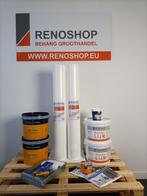 Complete set renovlies met lijm en Herfst en Helder latex, Ophalen, 75 m² of meer, Wit, Wit glad