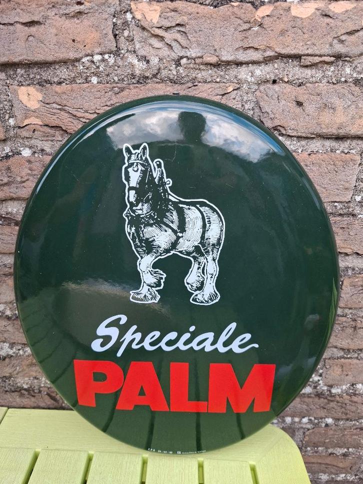 Emaillebord Palm bier, Verzamelen, Biermerken, Nieuw, Reclamebord, Plaat of Schild, Palm, Ophalen of Verzenden