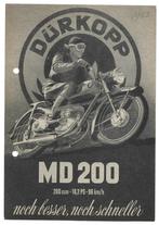 Dürkopp MD200 leaflet folder (5051z), Motoren, Ophalen of Verzenden, Overige merken