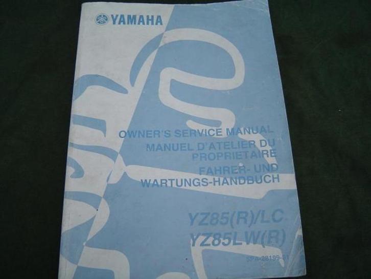 Yamaha YZ85 R LC LW 2002 motorcycle owner's service manual, Motoren, Handleidingen en Instructieboekjes, Yamaha, Ophalen of Verzenden
