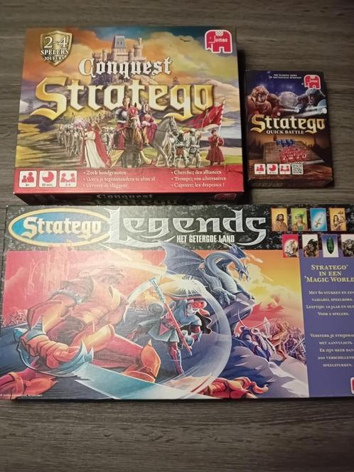 Spellenpakket 3x stratego, Hobby en Vrije tijd, Gezelschapsspellen | Bordspellen, Gebruikt, Ophalen of Verzenden