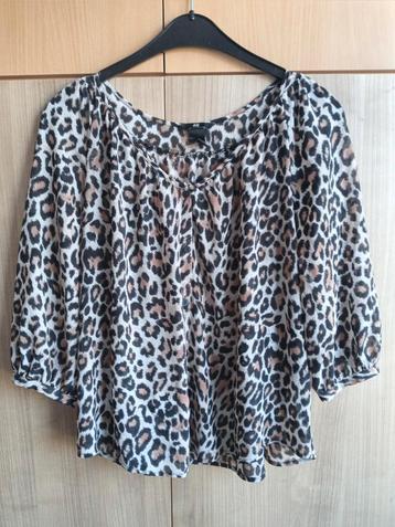 Luchtige panter / dierenprint blouse maat 34 van H&M beschikbaar voor biedingen