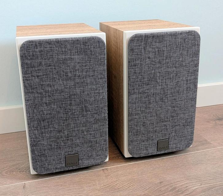 Dali Oberon 1 speakerset - licht eikenhout, Audio, Tv en Foto, Luidsprekers, Zo goed als nieuw, Front, Rear of Stereo speakers