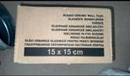 Wandtegels white glossy 15x15, Ophalen, Nieuw, Minder dan 20 cm, Wandtegels