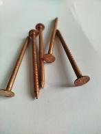 10 stuks Koperen nagels= de boom stronk killer 2026= 4,5x80, Verzenden, Nieuw, Minder dan 180 cm, Palen