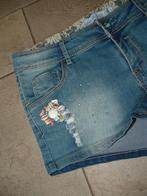 Zac & Zoe spijkershort jeansshort short maat 38 met strass, Kleding | Dames, Broeken en Pantalons, Blauw, Maat 38/40 (M), Kort