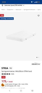 Te koop: SPLINTERNIEUWE MATRAS 140X200cm, Ophalen, Nieuw, 140 cm, Twijfelaar