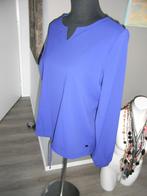 ZOSO kobaltblauw blouse/top lange mouw travelstof mt M/38/40, Kleding | Dames, Maat 38/40 (M), Blauw, Nieuw, Ophalen of Verzenden